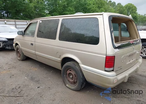 1992 Plymouth Grand Voyager Se from USA, damaged, VIN 1P4GH44R8NX139018